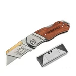 Workpro Folding Utility Knife Belt CLIP&10BLADES Wood Handle &back Lock Plastic. Fixed Price $15.99.