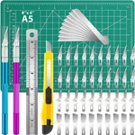 Exacto Knife Set, 2 Pcs Craft With 40 Hobby Replacement Blades,. Fixed Price $18.28.