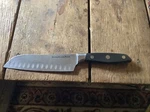Kitchenaid KKFTR7SKOB Classic Forged Series Triple Rivet Santoku Knife Onyx. Fixed Price $35.99.
