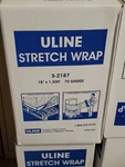 Uline 18" 1500' 70 Gauge Hand Stretch Wrap Film / Box Of 4 Rolls. Fixed Price $59.00.