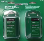 200 Pieces Masterforce Heavy-duty Utility Knife Blades (2 Packs Of 100). Fixed Price $21.95.