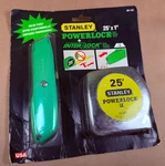 Nos Stanley Usa Vtg 1995 Powerlock Ii 25' Tape Measure + Interlock Utility Knife. Fixed Price $59.99.