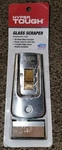 Hyper Tough Safety Glass Scraper + 5 Razor Blades 0.009" Heavy-duty All-steel. Fixed Price $9.99.