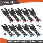 Labwork 10 Pcs Extended Japanese Tooth Oscillating Saw Blades (5 Red + Blue). Fixed Price $24.41.