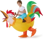 Kids Chicken Inflatable Costume Riding An Rooster Halloween Ride-on New. Fixed Price $45.49.