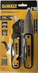 Dewalt Push And Flip Folding Utility & Pocket Knife Set DWHT10997. Fixed Price $19.99.