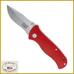 Cat 7-1/2 Inch Drop-point Folding Knife, 3 Blade, Pocket Clip, Hunting, Fis. Fixed Price $37.97.