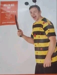 Killer Bee Kit Adult Standard Halloween Costume-headband, Knife, Shirt W/stinger. Fixed Price $13.00.