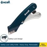 Excell Safety Lock Utility Knife Heavy Duty Retractable Cutter For Warehouse. Fixed Price $10.00.