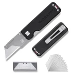 Workpro Titanium Folding Utility Knife Cnc Unibody Quick Change Blade Box Cutter. Fixed Price $32.39.