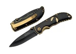 3.5" Wolf Folding Knife With Black Stainless Steel Blade, Gold Pocket Clip. Fixed Price $11.99.