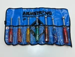 Nos Armstrong Usa 7PC Sae 1/4" - 1/2" Hard Handle Hollow Shaft Nut Driver Set. Fixed Price $149.99.