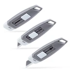 Steelite Mini Ceramic Box Cutter, 2-STAGE Retractable Opener, Grey. Fixed Price $14.90.