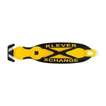 Klever KCJ-XC-20Y Safety Cutter, 6 1/2 In Length, Oval Handle, Rubberized Grip,. Fixed Price $9.29.