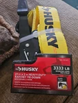 Husky Ratchet Straps Tie-down Quick Release Hook 1500 Lbs. Heavy Duty Secure. Fixed Price $22.88.