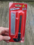 6 Piece Knife + Blades Set Tough Ultrasteel Utility Box Shop Household. Fixed Price $6.99.