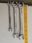 3PC Craftsman Usa Sae Flare Nut Line Wrench Set V44172, 44174, 44173,3/8-7/8. Fixed Price $39.53.