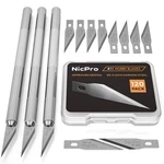 Nicpro 123 Pcs Hobby Knife Set Precision Carving & Craft Blades. Fixed Price $10.99.