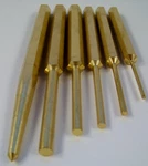 6PC Solid Brass Punch Set Center And Pin Non Sparking 5-3/4 Long 58 Chisel. Fixed Price $29.99.