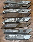 8 Vintage Box Cutter Utility Knives Garvey Fast Cut, Kutton, Ace Hardware. Fixed Price $45.00.