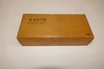 X-acto Knife Set Jointed Wooden Box 4 Handles + Blades & Extra. Fixed Price $24.95.