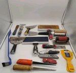 Drywall Tool Lot 18+ Pc Knives Trowels Scrapers Saw Utility Knife Husky Dewalt. Fixed Price $83.89.