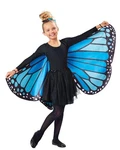 Seasons Kids Monarch Butterfly Cape Wings, 12-16 (one Size Fits Most), Blue. Fixed Price $13.23.