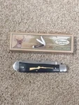 Whitetail Cutlery WT-108BPW Stainless Steel Blade Gold Rifle Inlay. Fixed Price $24.00.