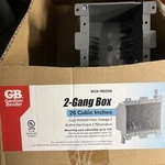 Case Of 30 2-GANG Gardner Bender 26 Cubic Inch Remodel Old Work Electrical Boxes. Fixed Price $35.00.
