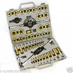 Large Titanium Metric Tap And Die Threading Tool Set. Fixed Price $89.95.