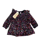 First Impressions Girl's Velour Ruffled Dress Scarlet Crush Floral Size 0-3M Nwt. Fixed Price $14.95.
