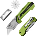Workpro Pocket Folding Utility Knife Quick Change Axis Lock Box Cutter 10 Blades. Fixed Price $14.99.