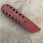 Vintage Cast Iron Red Utility Knife Box Cutter Made The Usa.. Fixed Price $15.00.