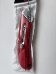 Left Handed Red Pacific Handy Box Cutter S4L Safety Knife, 5-3/4 Inches Long. Fixed Price $6.99.