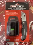 25537 Oemtools New Folding Lock Back Utility Knife With Box Of 50 Blades - Black. Fixed Price $29.98.