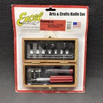 Excel 44384 Woodworking Hobby Knives Set W/ Box Gouges Rooters Blades Knife. Fixed Price $31.19.