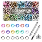 600 Pcs 3/16 Inch Metal Eyelets Grommets Set Installation Tool 12 Colors Diy. Fixed Price $25.44.