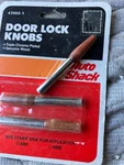 Vintage Auto Shack 4201 Chrome Wood Grain Anti Theft Door Lock Knobs Ford/gm. Fixed Price $19.99.
