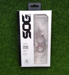 Sog Snarl 2.3" Satin Wharncliffe Fixed Blade Knife W/ Nylon Sheath JB01K-CP. Fixed Price $39.60.