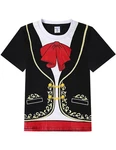 Cosland Toddler Mariachi Shirt Kids Halloween Costume, Black, 4T. Fixed Price $28.48.