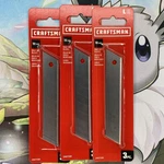 Craftsman 18 Mm 3PC Snap Off Blades Utility Knife Box Cutter CMHT11301 9. Fixed Price $7.99.