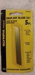 Olympia Tools 33-027 5-PIECE 13 Pt Replacement Blades. Fixed Price $9.50.