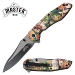 Master Usa A/o Folding Knife Stainless Blade Outdoor Scene Abs Handle MUA101GN. Fixed Price $10.50.