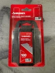 Utility Knife Blades, Husky, New, Factory Sealed, 100 Wall Dispenser. Fixed Price $13.00.