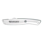 Westcott Aluminum Safety Cutter With Ceramic Blade, Handle, Silver. Fixed Price $23.99.