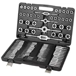 80PCS Tap And Die Set Metric Sae Threading Tool Kit Bearing Steel Case. Fixed Price $66.99.