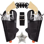 Artcreativity Cowboy Toy Gun Holster And Belt 9 Piece Set For One Size, Black. Fixed Price $20.41.