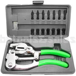 Heavy Duty Hand Held Power Punch Die Plier Set 1 Ton Sheet Metal Aluminum Aviatr. Fixed Price $34.99.