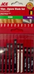 Ace 2204246 Jig Saw Blade Set U-shank 18-PIECES Wood & Metal Swiss. Fixed Price $5.50.