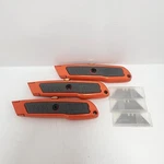 Hdx 3 - Pack Retractable Utility Knife Set With 12 Blades New Free Shipping. Fixed Price $17.50.